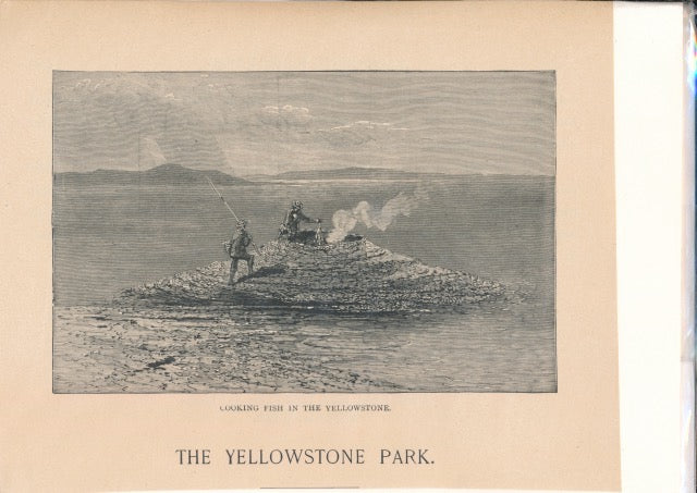 Yellowstone National Park, Fishing Cone (etching, 1882 print)