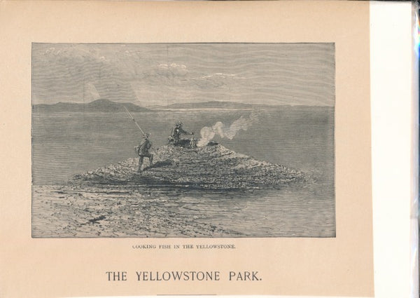 Yellowstone National Park, Fishing Cone (etching, 1882 print)