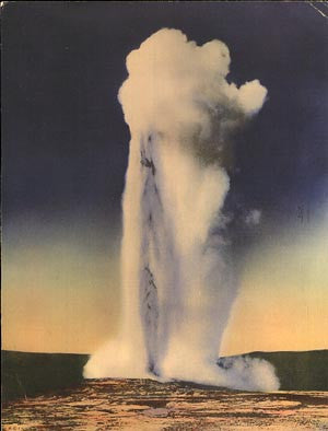 Old Faithful Giant Postcard