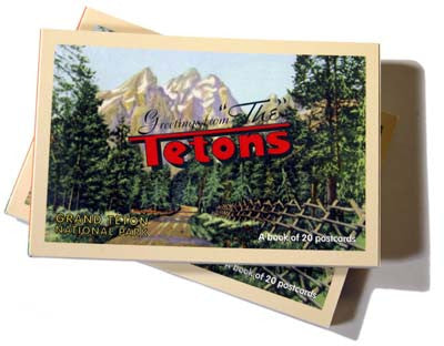 GREETINGS FROM GRAND TETON - A POSTCARD BOOK